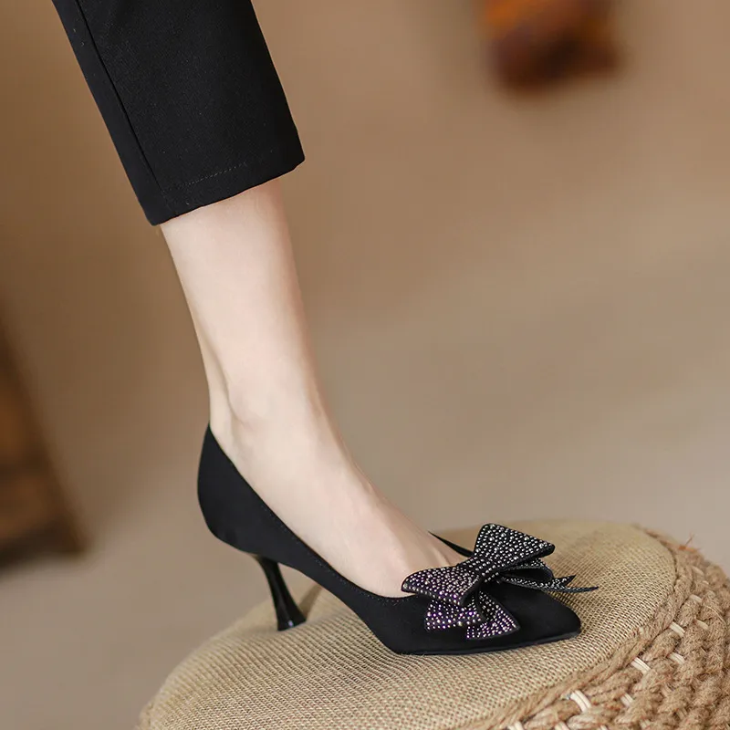 KATHRYN WILSON Slim Heel High Heels Women's Black-4