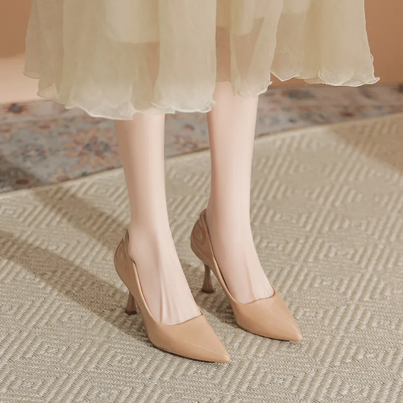 KATHRYN WILSON Slim Heel High Heels Women's Nude-12