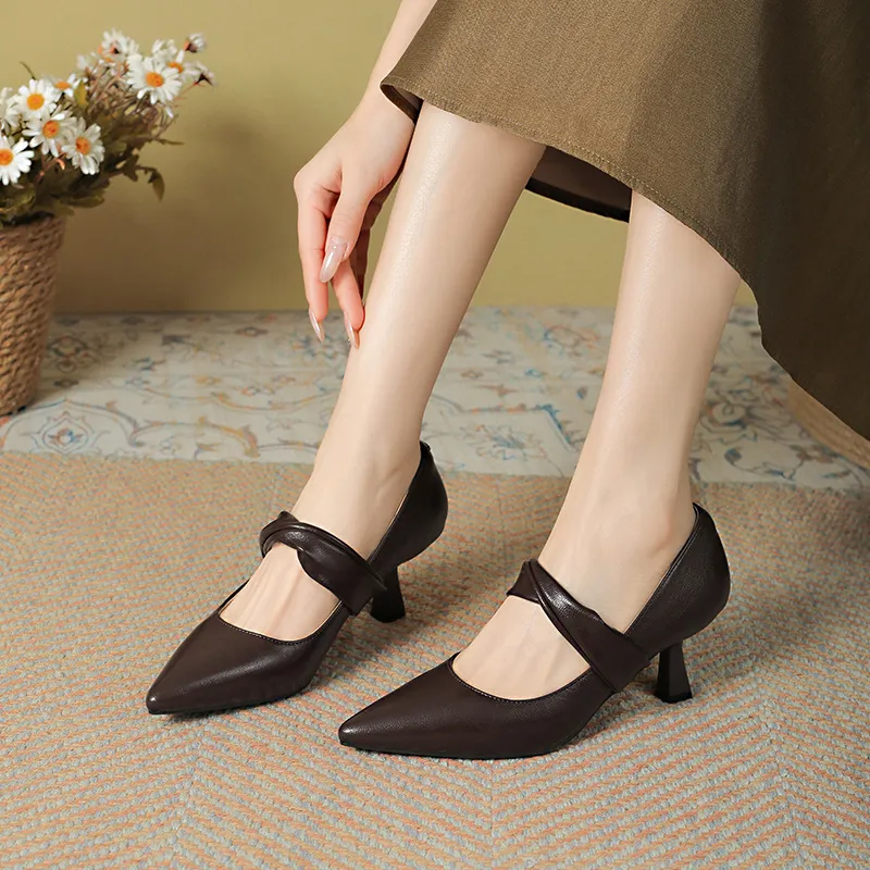 KATHRYN WILSON Slim Heel High Heels 6cm Women's-7