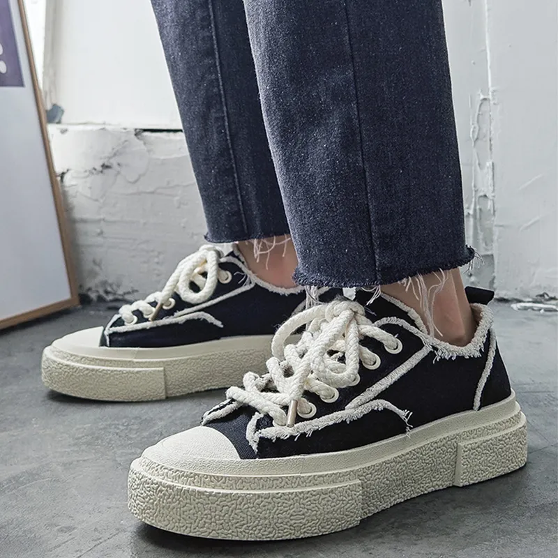 KATHRYN WILSON Anti-Slip Wear-Resistant Lightweight Breathable Low-Top Canvas Shoes Unisex-3