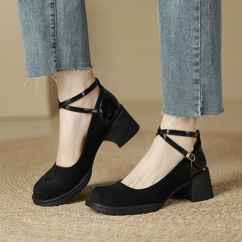 KATHRYN WILSON Chunky Heel High Heels 5.5cm Women's-10