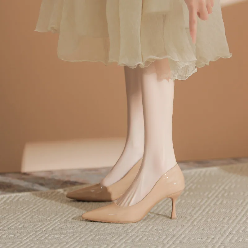 KATHRYN WILSON Slim Heel High Heels Women's Nude-9