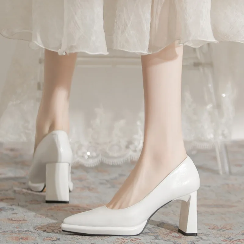 KATHRYN WILSON Chunky Heel High Heels 7cm Women's-4