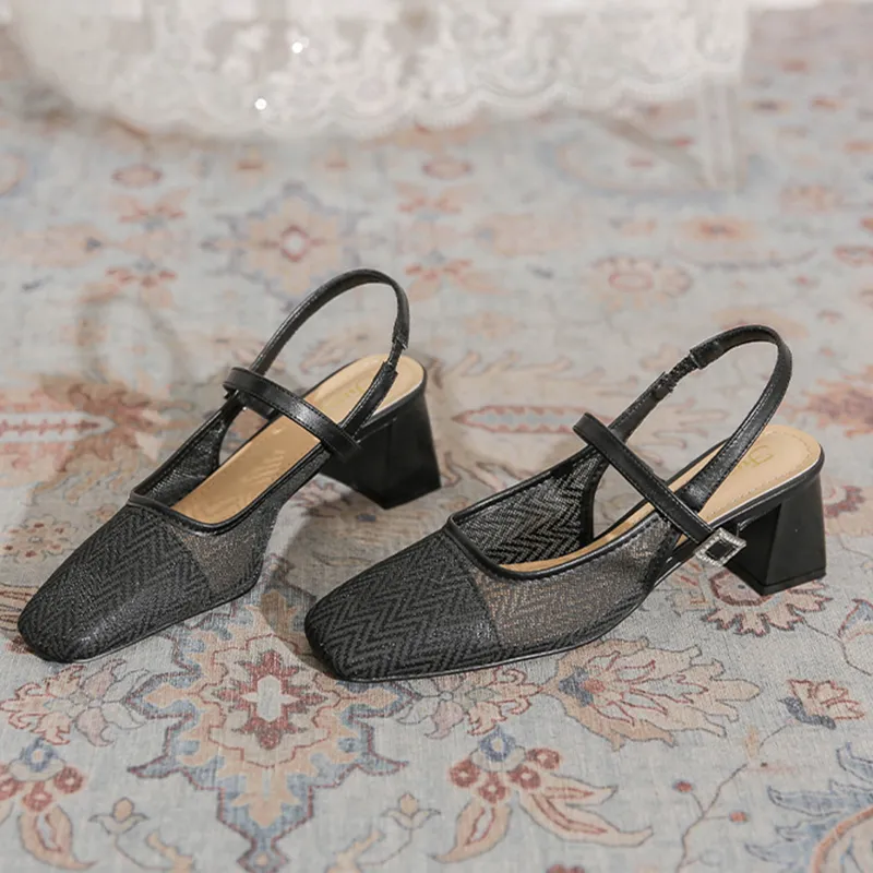 KATHRYN WILSON Chunky Heel High Heels Women's-7