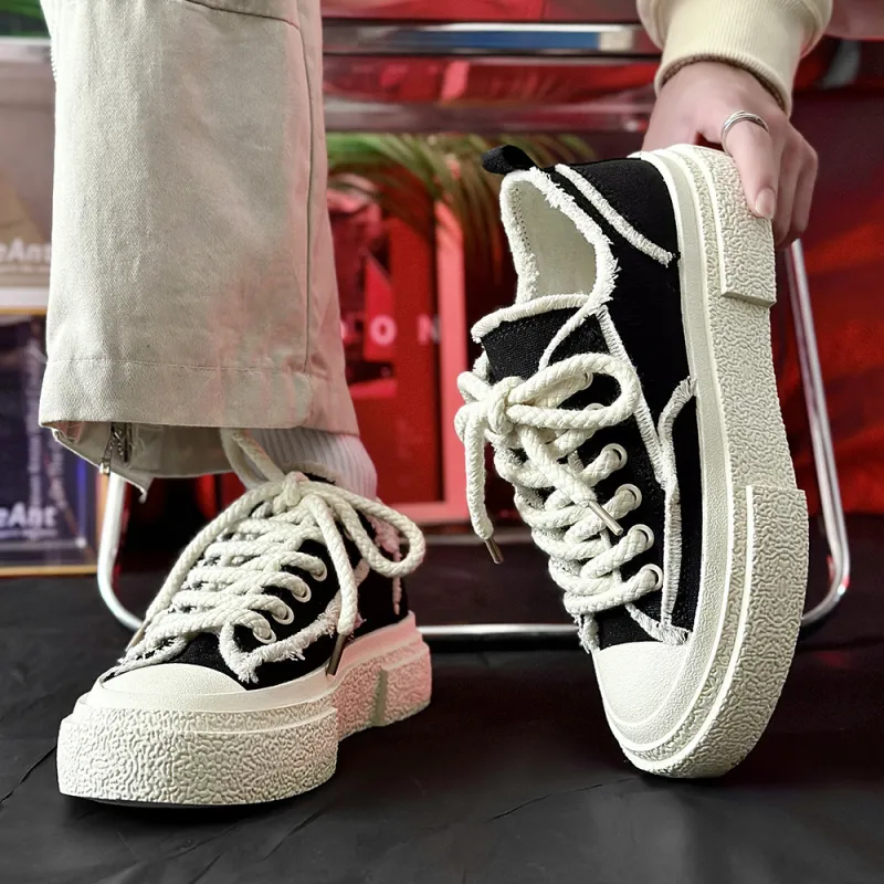 KATHRYN WILSON Anti-Slip Wear-Resistant Lightweight Breathable Low-Top Canvas Shoes Unisex-4