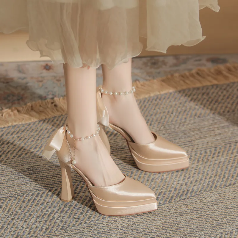 KATHRYN WILSON Chunky Heel High Heels 11cm Women's-4