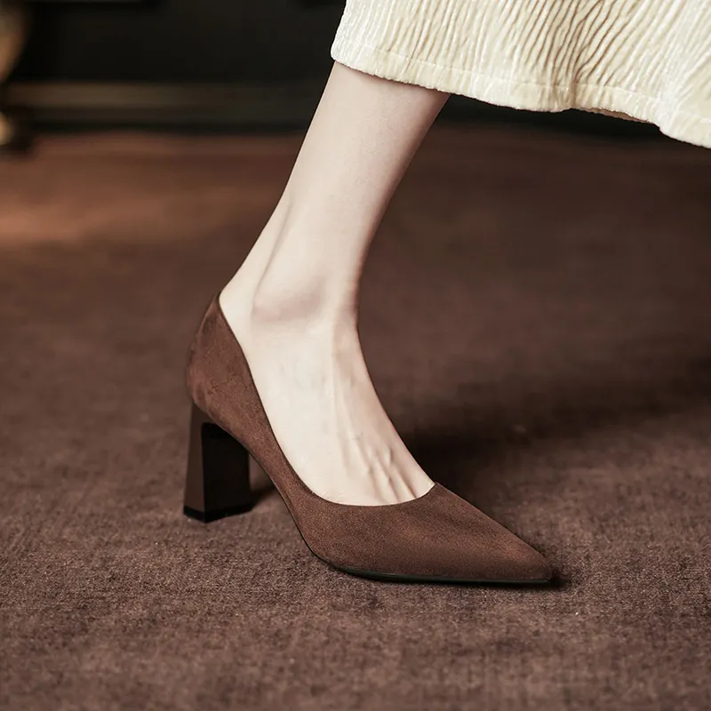 KATHRYN WILSON Chunky Heel High Heels 7.5cm Women's-9