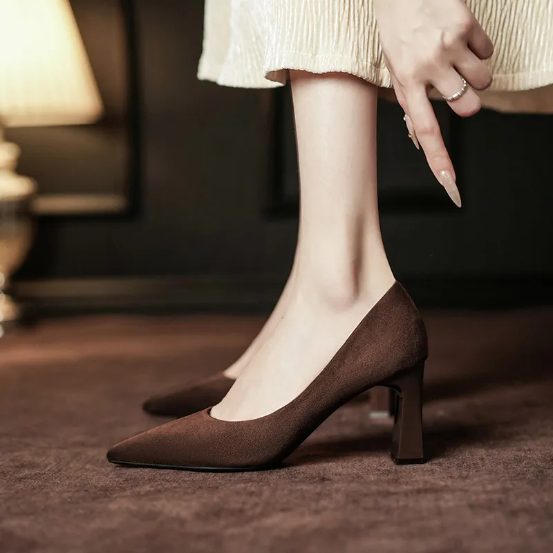 KATHRYN WILSON Chunky Heel High Heels 7.5cm Women's-7