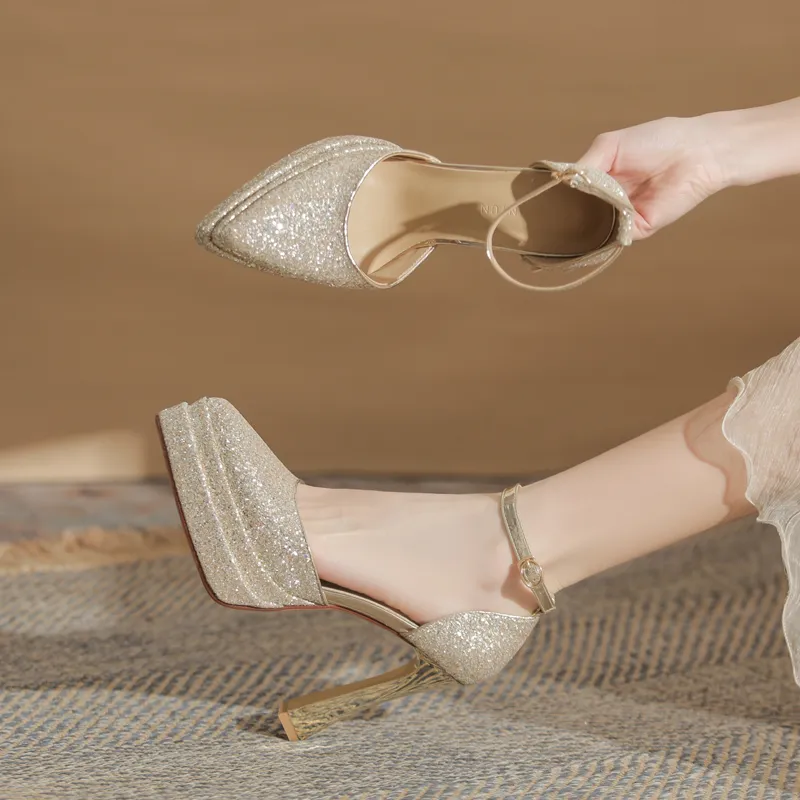 KATHRYN WILSON Chunky Heel High Heels Women's-9