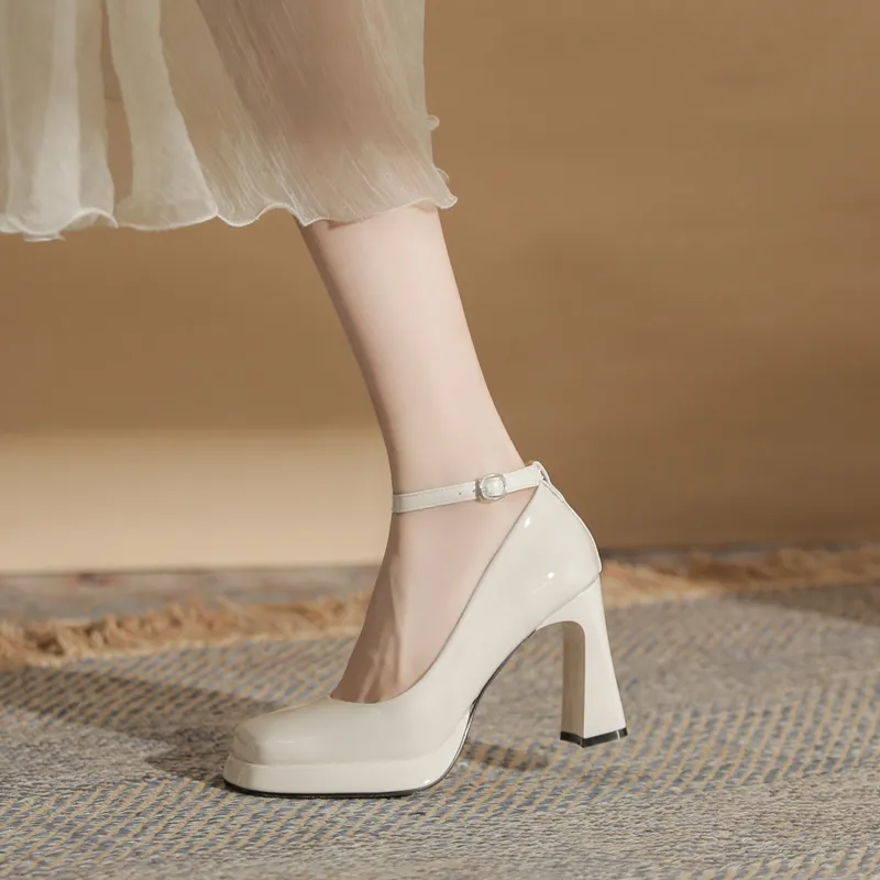 KATHRYN WILSON Chunky Heel High Heels 9cm Women's-7