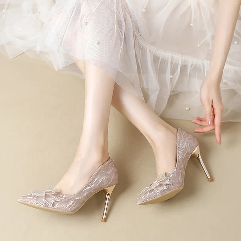KATHRYN WILSON Galaxy Flash Slim Heel High Heels 7cm Women's-12