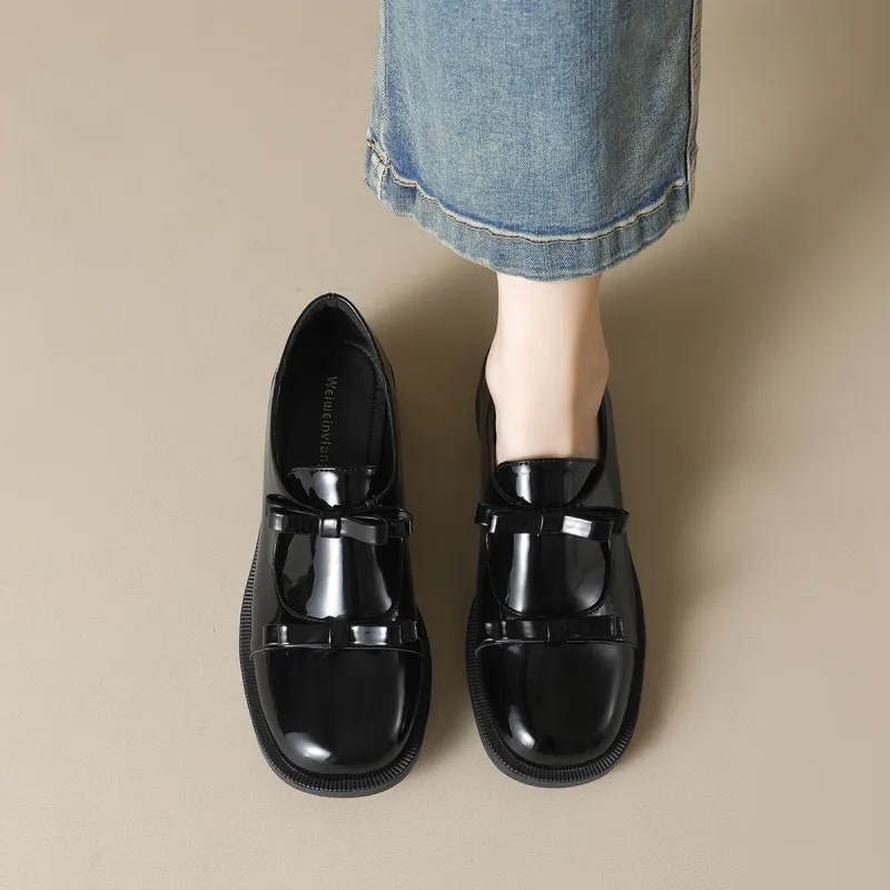 KATHRYN WILSON Loafers 3.5cm Women's Black-4
