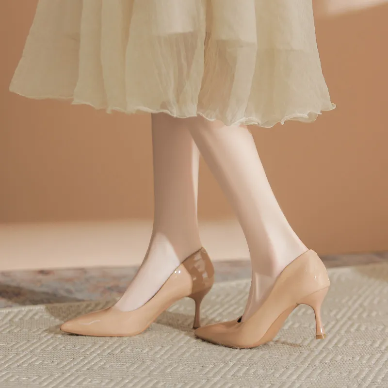 KATHRYN WILSON Slim Heel High Heels Women's Nude-10