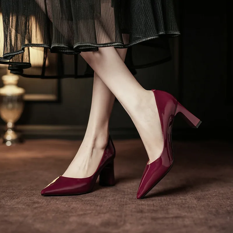 KATHRYN WILSON Chunky Heel High Heels 5.5cm Women's-8