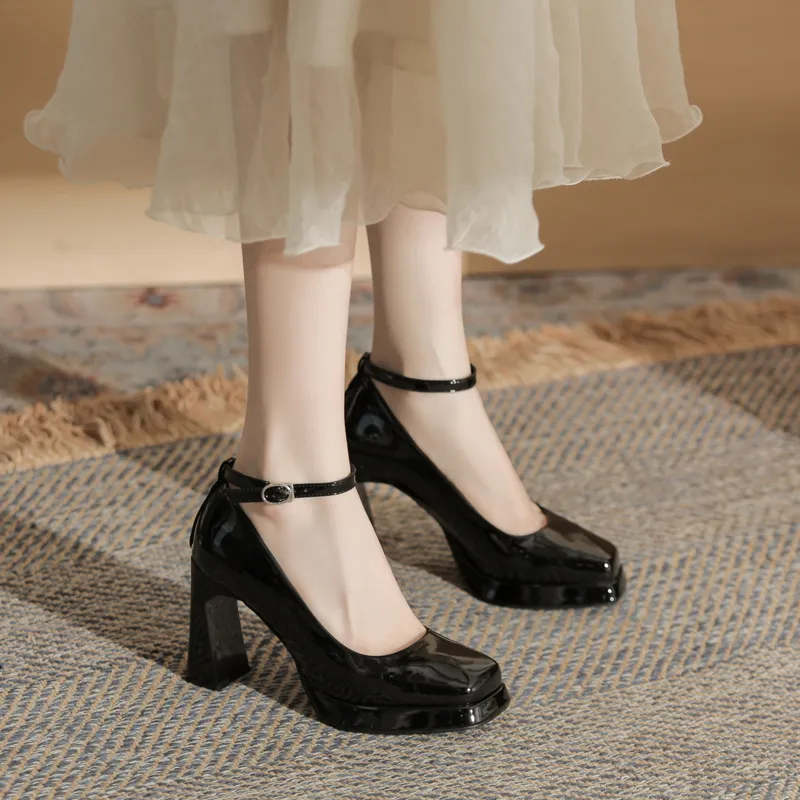KATHRYN WILSON Chunky Heel High Heels 9cm Women's-13