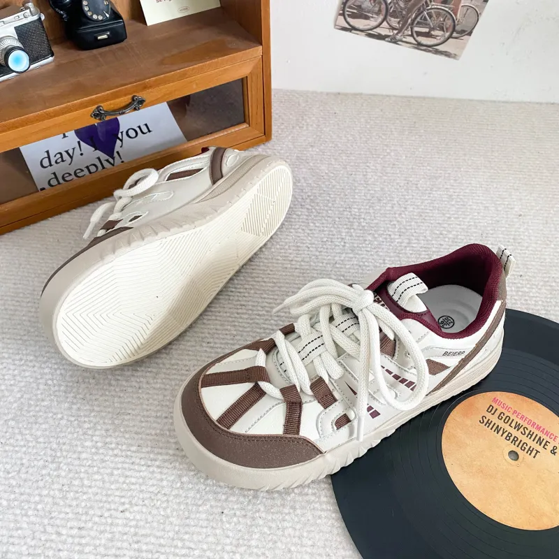KATHRYN WILSON Coverage Anti-Slip And Wear-Resistant Lightweight Low-Top Skateboard Shoes Women's-12