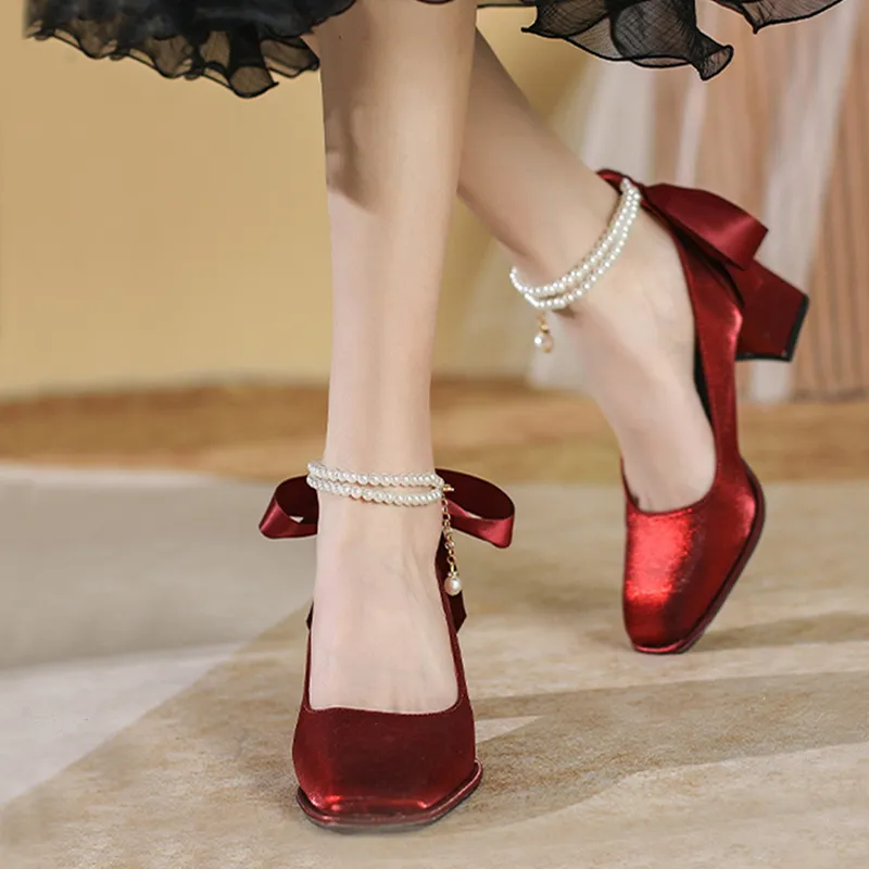 KATHRYN WILSON Chunky Heel High Heels 5cm Women's-8