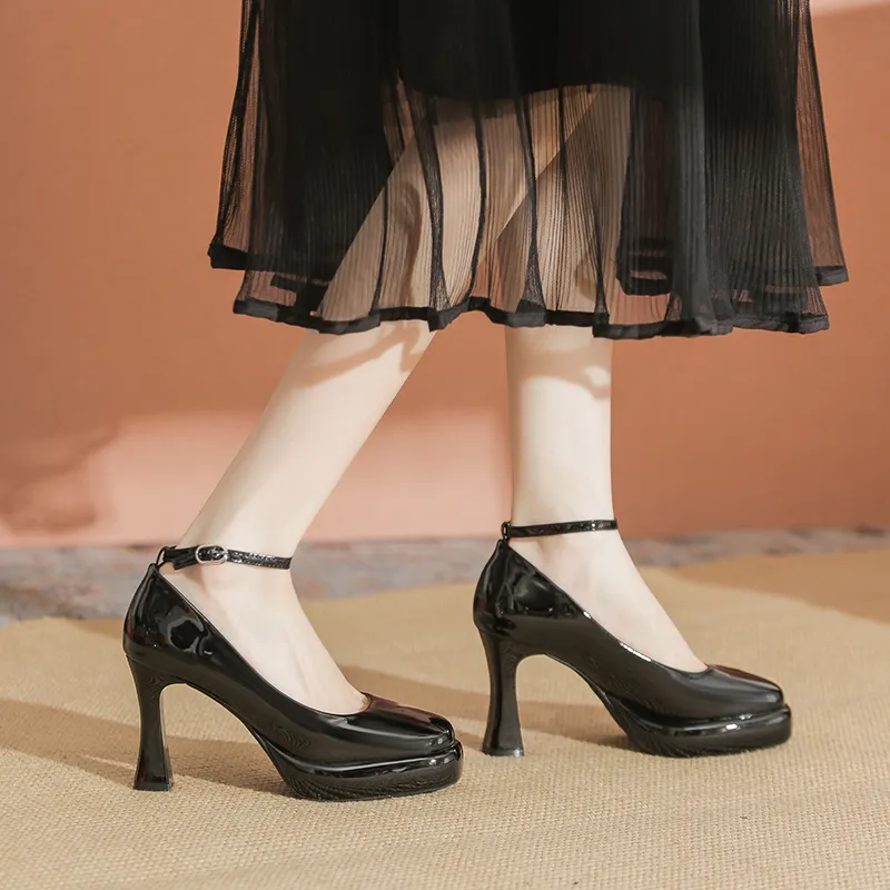 KATHRYN WILSON Spool Heel High Heels 9cm Women's-4
