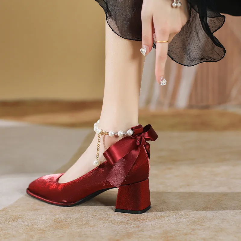 KATHRYN WILSON Chunky Heel High Heels 5cm Women's-8