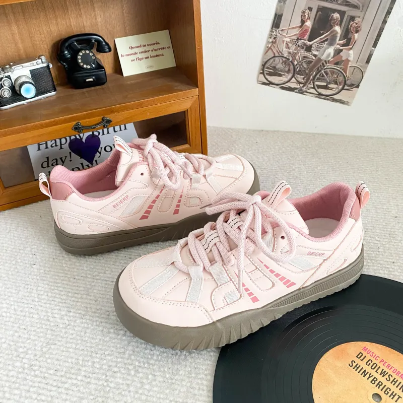 KATHRYN WILSON Coverage Anti-Slip And Wear-Resistant Lightweight Low-Top Skateboard Shoes Women's-3