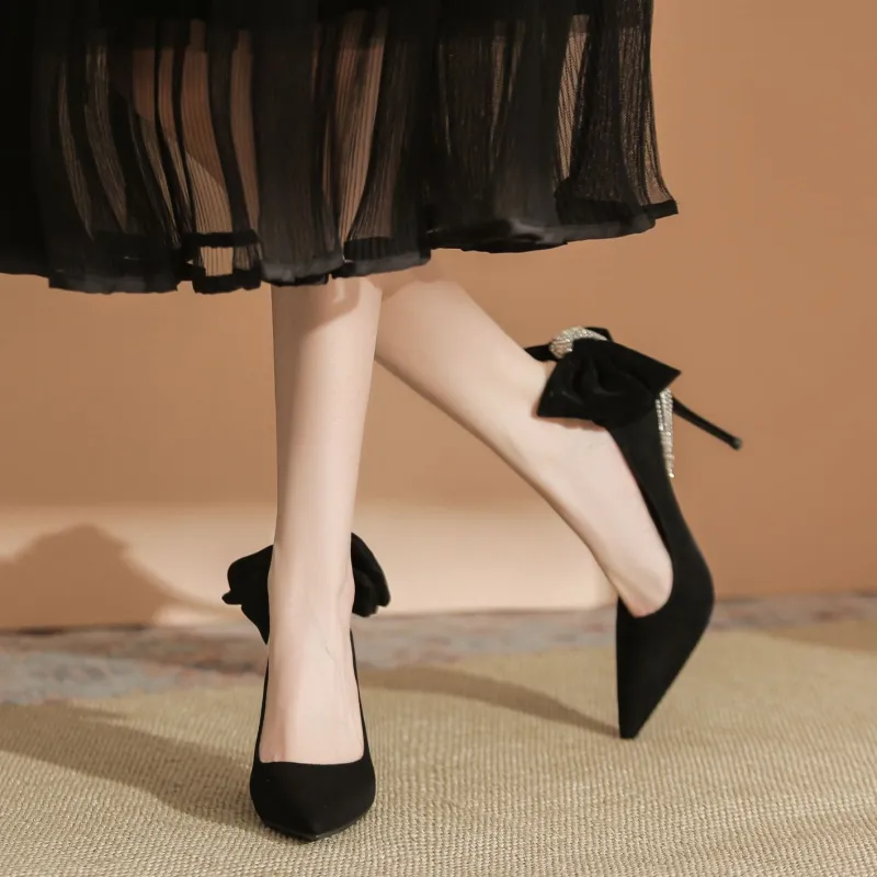 KATHRYN WILSON Slim Heel High Heels 9.5CM Women's Black-9