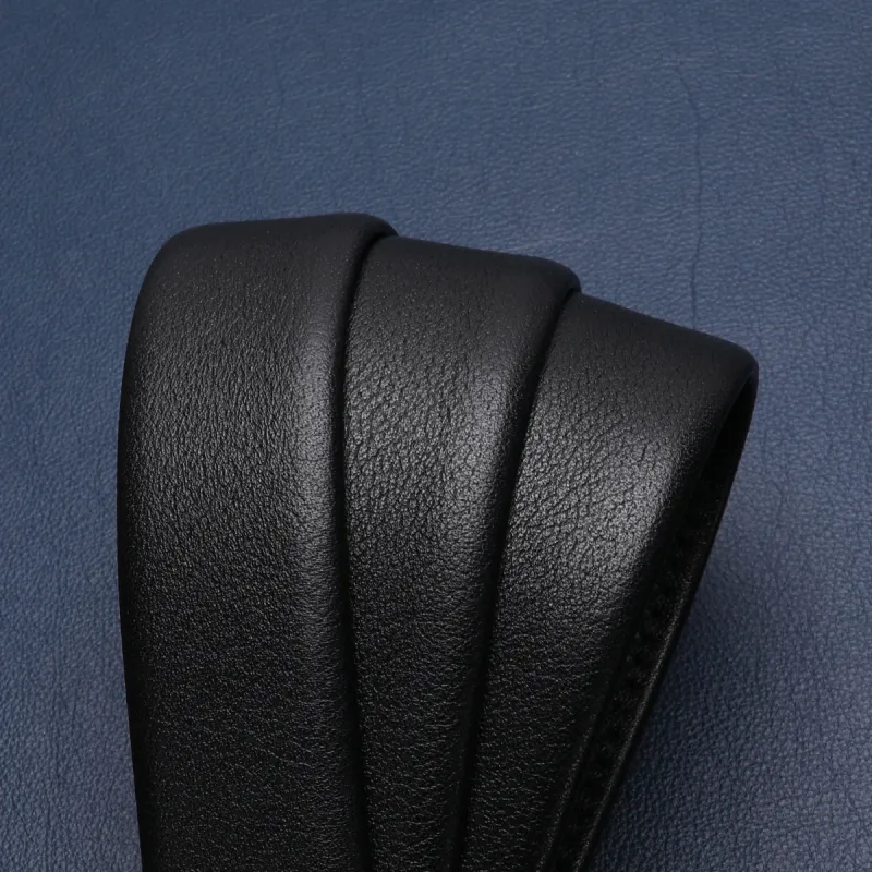 Satchi Cow Leather Belts Men's Black 3.4cm-6