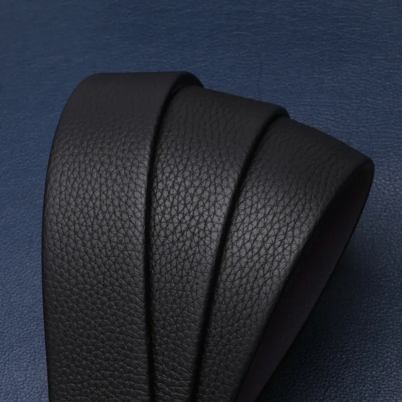 Satchi Cow Leather Belts Men's Black/Khaki Width 3.4cm-6