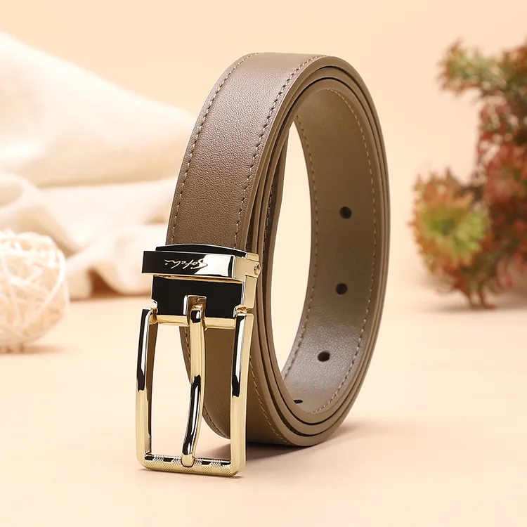 Satchi Cow Leather Leather Belts Women's Black/Earth Yellow Width: 2.4cm-11