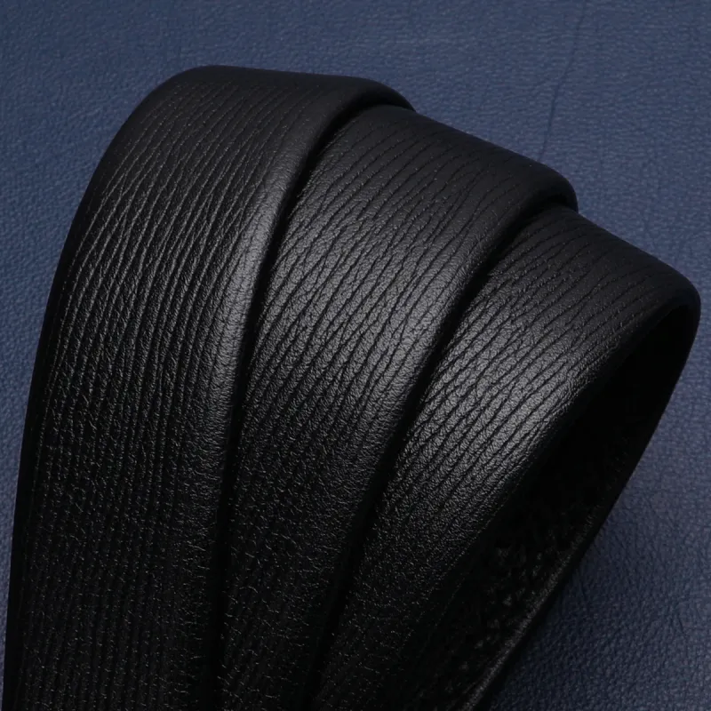 Satchi Cow Leather Belts Men's Black 3.4cm-6