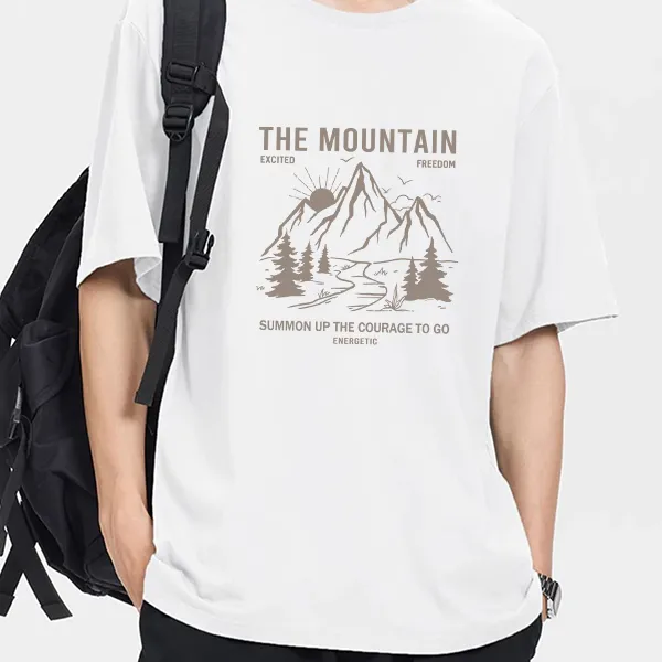 DEBRAND Men's Silk Cotton Short Sleeved T Shirts Men's-5