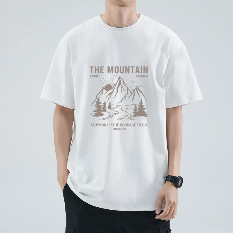 DEBRAND Men's Silk Cotton Short Sleeved T Shirts Men's-6