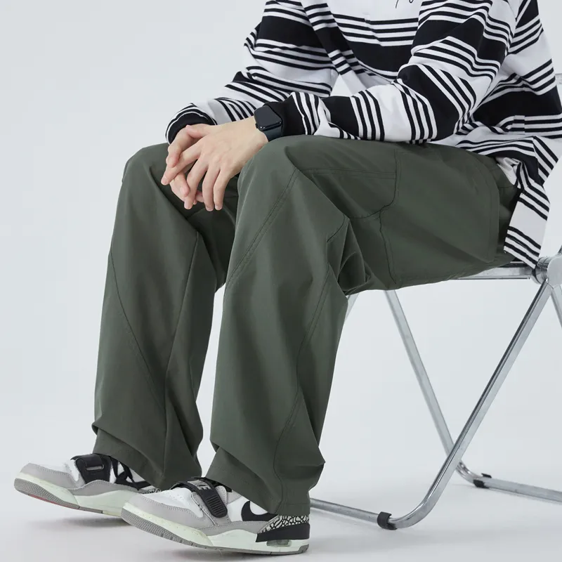 Caramella Casual Pants Unisex Black-14