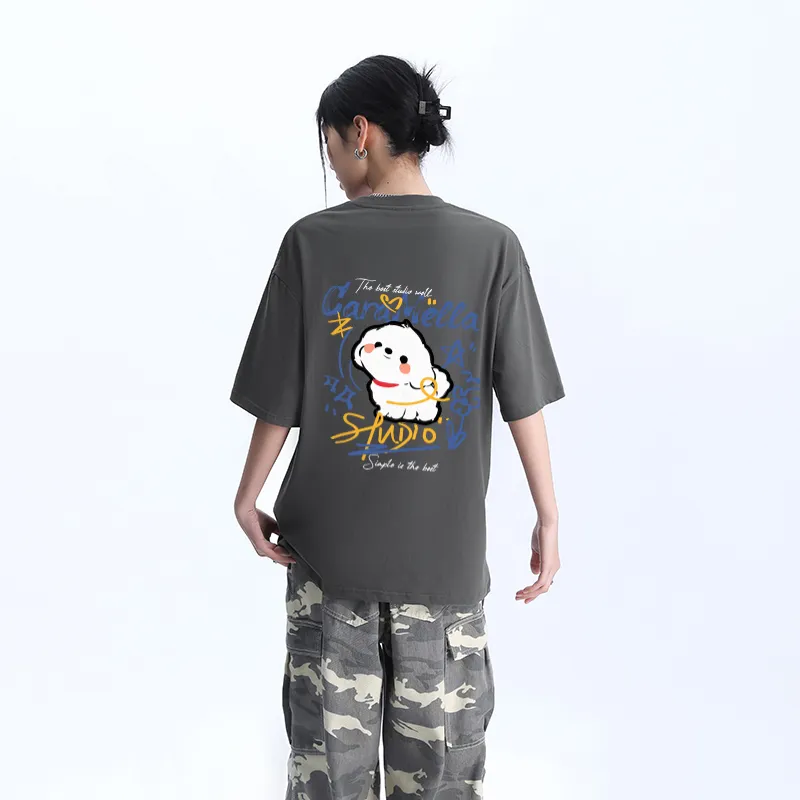 Caramella Drop Shoulder Sleeve T Shirt Women's-7