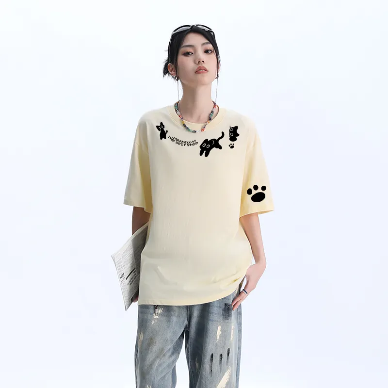 Caramella Drop Shoulder Sleeve T Shirt Women's-22