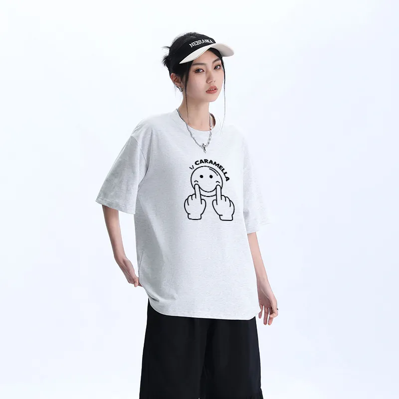 Caramella Drop Shoulder Sleeve T Shirt Women's-6