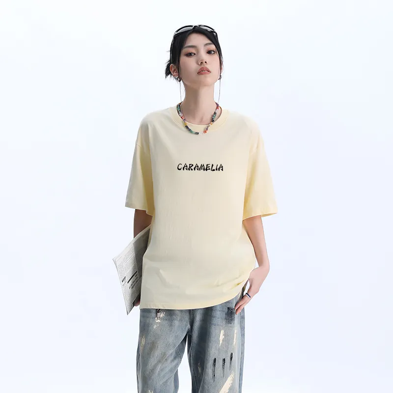 Caramella Drop Shoulder Sleeve T Shirt Women's-11