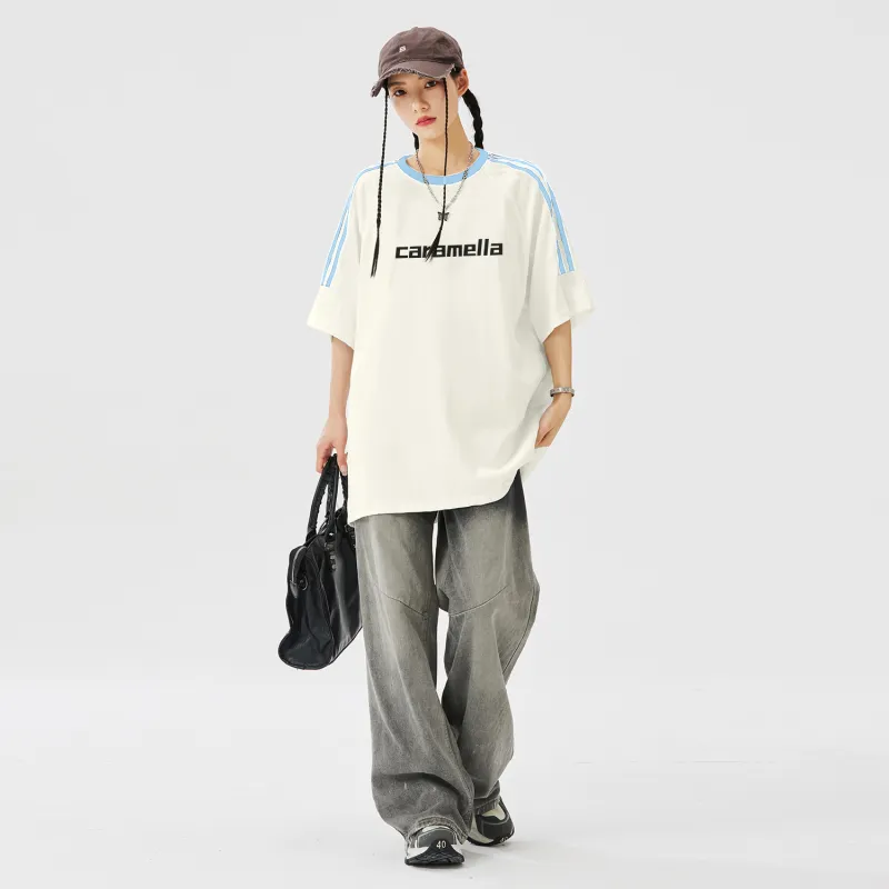 Caramella Drop Shoulder Sleeve T Shirt Women's-16