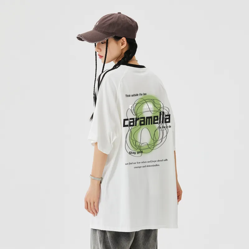 Caramella Drop Shoulder Sleeve T Shirt Women's-3