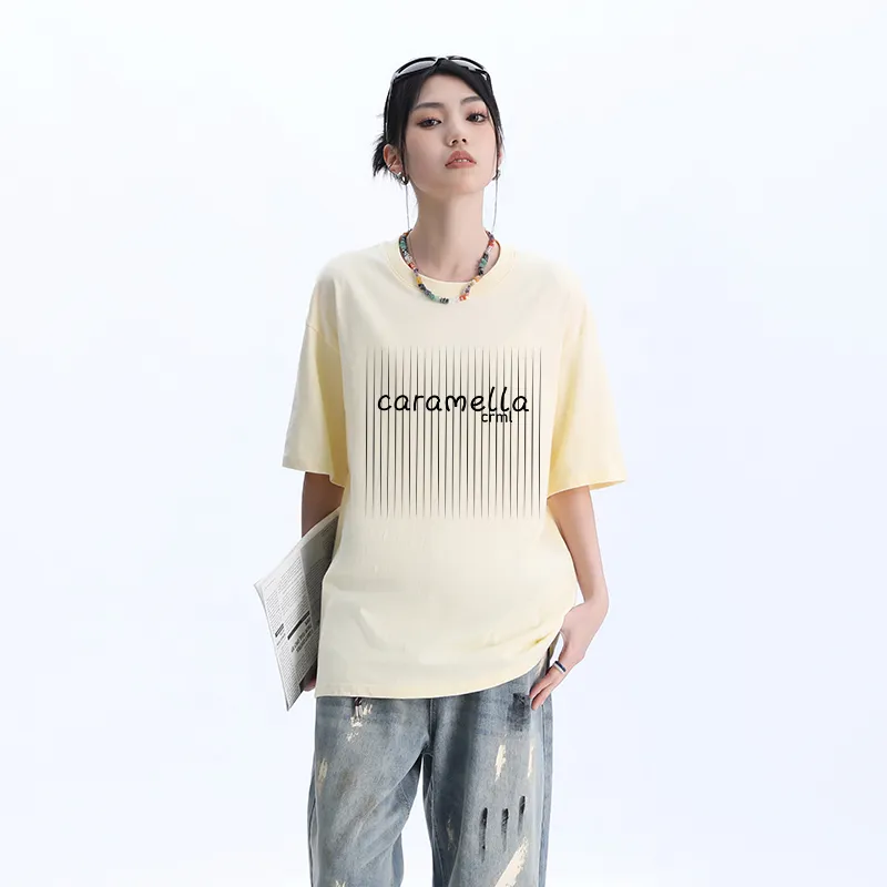 Caramella Drop Shoulder Sleeve T Shirt Women's-14