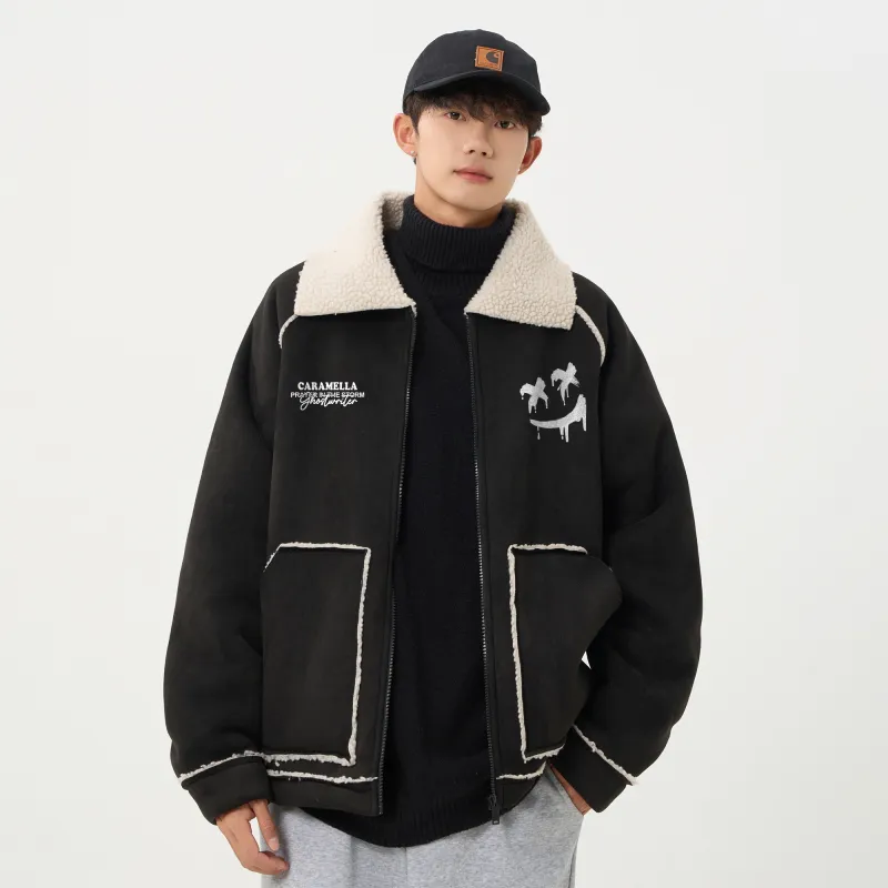 Caramella Velvet feel Coat Unisex-5