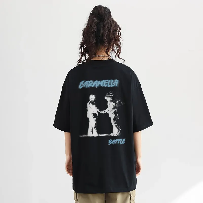 Caramella Drop Shoulder Sleeve T Shirt Women's-11