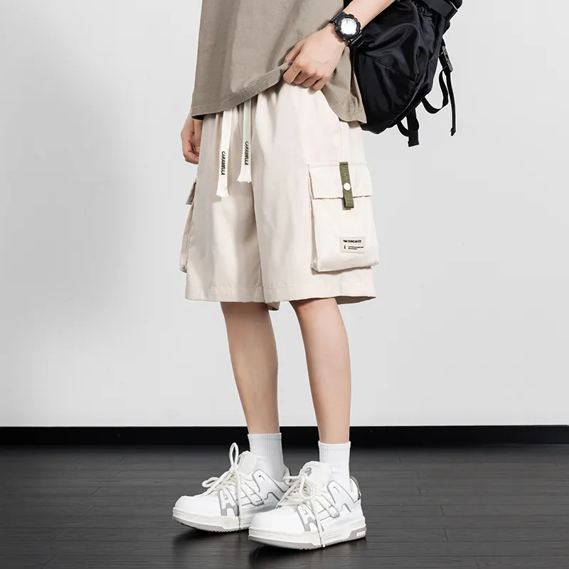 Caramella Cargo Shorts Unisex Black-26
