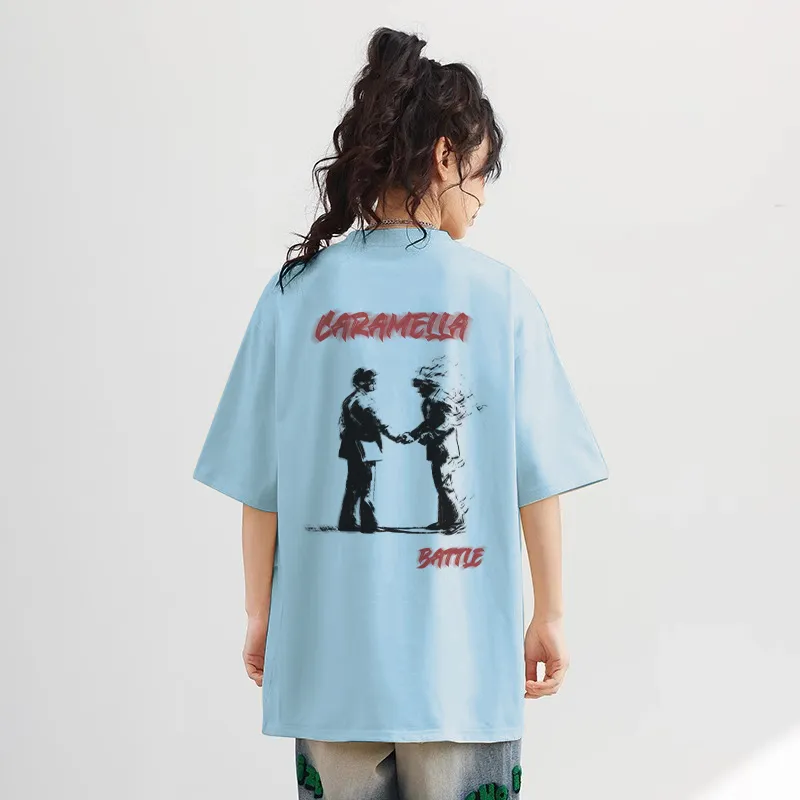 Caramella Drop Shoulder Sleeve T Shirt Women's-19