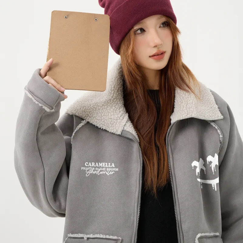 Caramella Velvet feel Coat Unisex-27