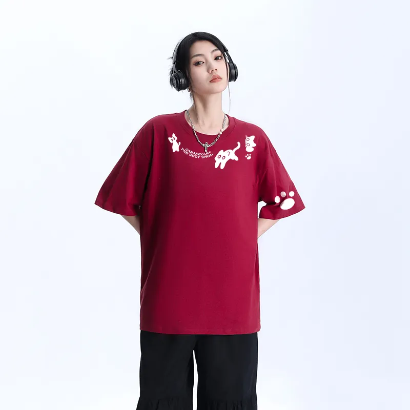 Caramella Drop Shoulder Sleeve T Shirt Women's-14