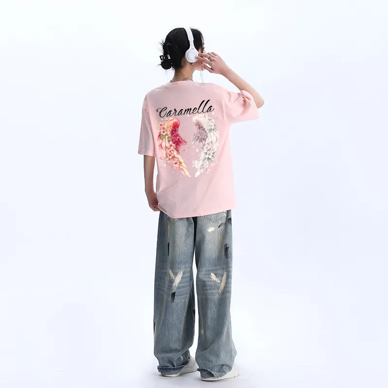 Caramella Drop Shoulder Sleeve T Shirt Women's-19