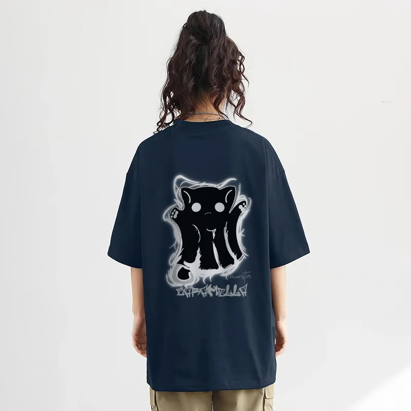 Caramella T Shirt Unisex Navy Blue-2
