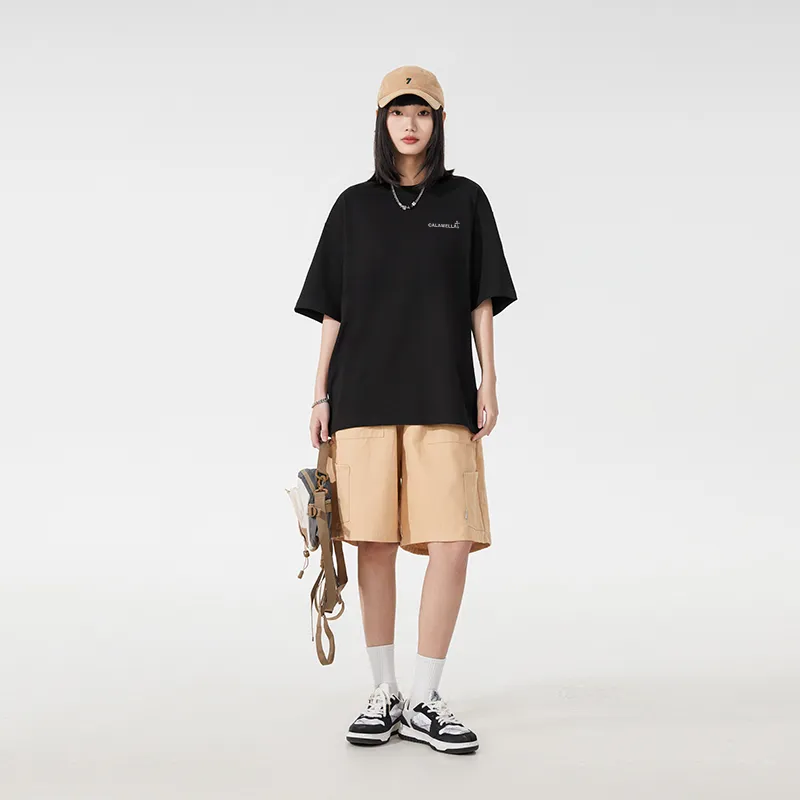 Caramella Drop Shoulder Sleeve T Shirt Women's-2