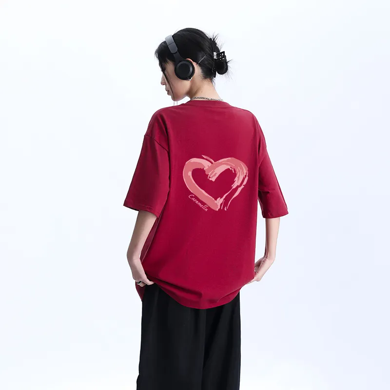 Caramella Drop Shoulder Sleeve T Shirt Women's-15