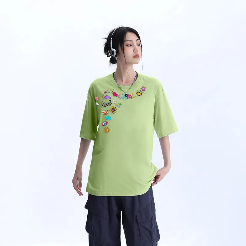 Caramella Drop Shoulder Sleeve T Shirt Women's-18